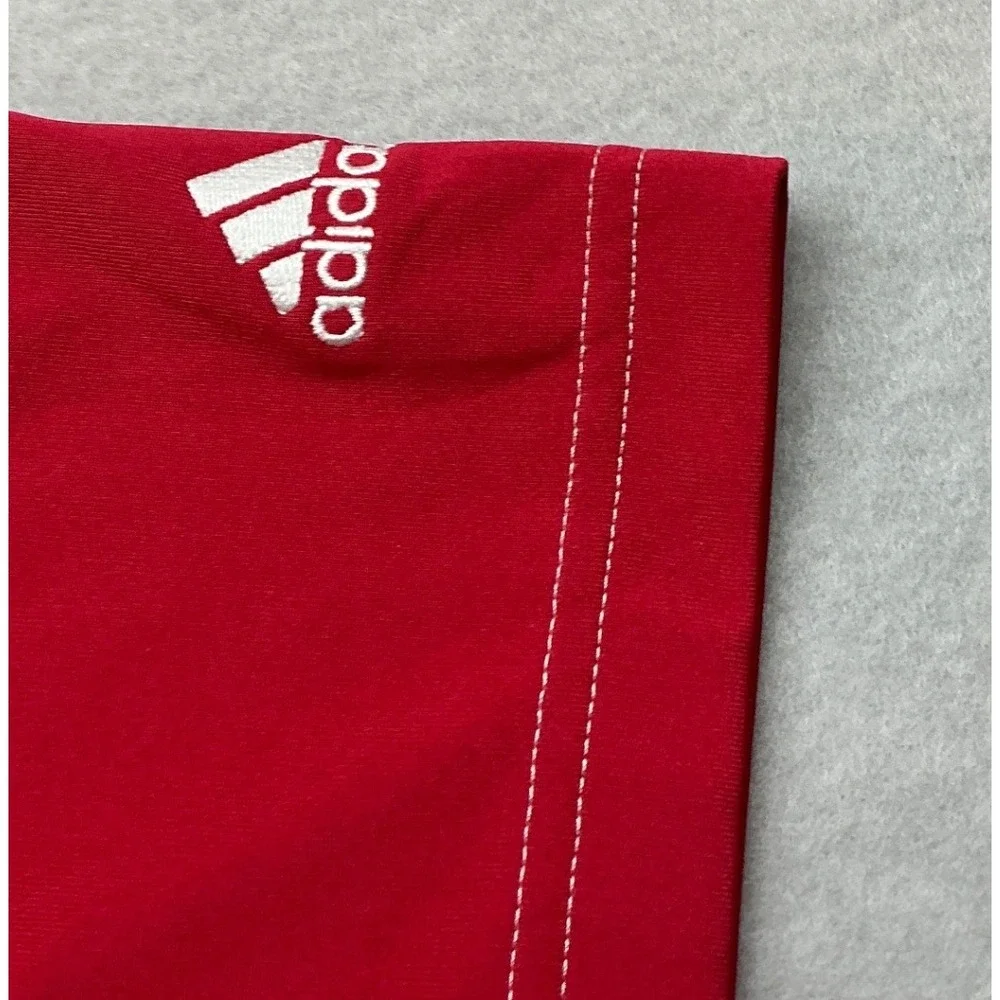 Adidas Vintage Polo Shirt Red Short Sleeve‎ Performance Golf Mens XL Z72993